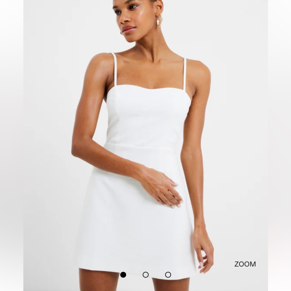 French Connection Whisper Tie Back Sweetheart Dress